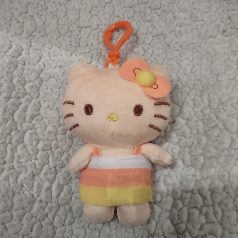 hello kitty candy corn keychain Nwot